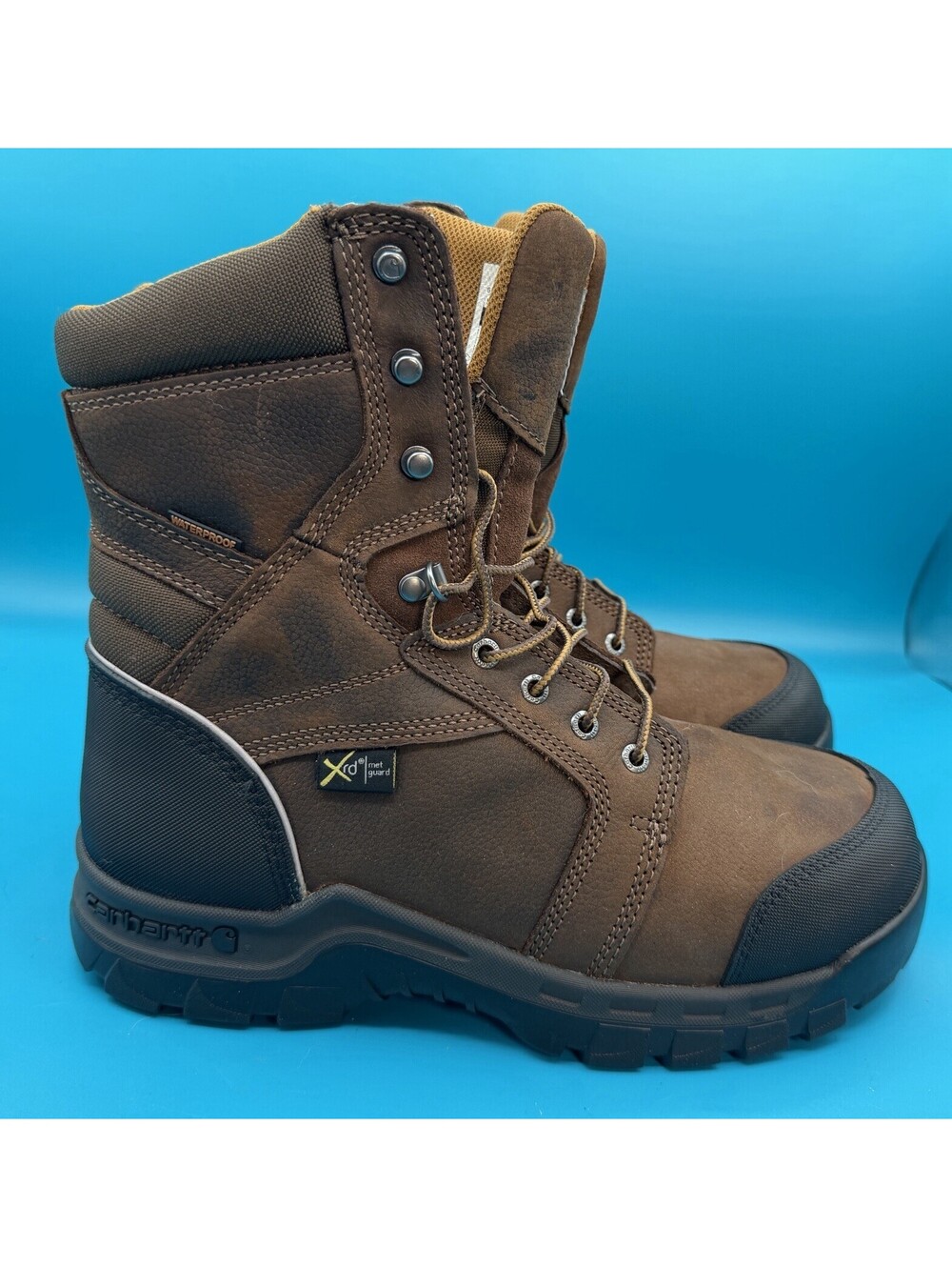 NWOB Carhartt Rugged Flex Waterproof Met Guard Composite Toe Work Boots Size 10